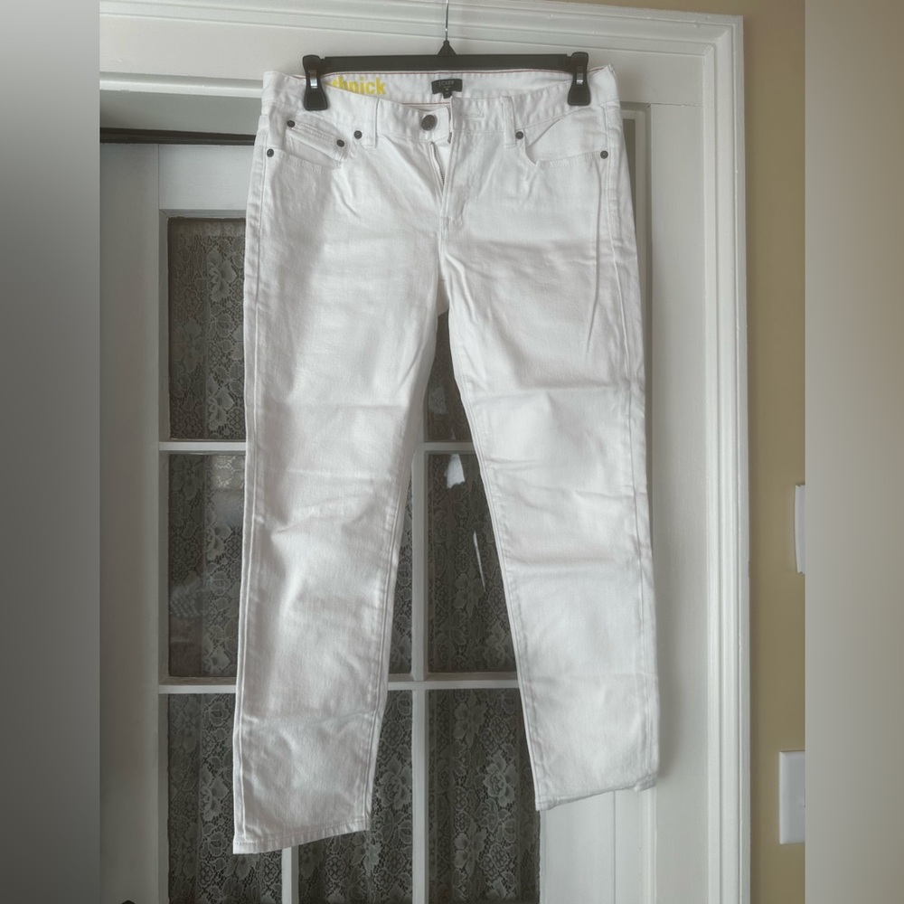 NWOT J Crew white skinny jeans size 30